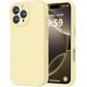 thumbnail image 1 of Funda de Silicona Premium, Forro de Microfibra Suave, para iPhone 16 Pro de 6.3 Pulgadas, Amarillo Cremoso, 1 of 7