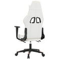 thumbnail image 5 of vidaXL Massage Gaming Chair with Footrest, Reclining, Height Adjustable, Swivel, White & Pink, 5 of 6