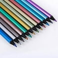 thumbnail image 4 of Aimiya 12x Metallic Non-Toxic Colored Drawing Pencils 12 Color Drawing Sketching Pencil, 4 of 9