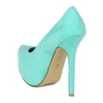 thumbnail image 3 of Breckelle Marisa-21S New Women Suede Almond Toe Hidden Platform Stiletto Pump, 3 of 6