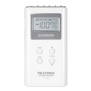 Sangean Dt-120 White Pocket Am/fm Digital Radios (white)