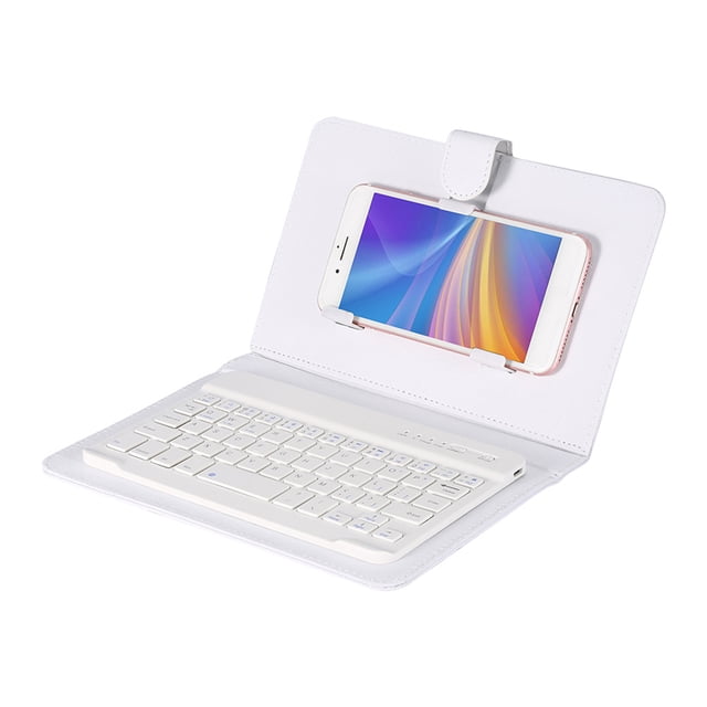 e 12 Blue Keyboard Case Keyboard For Phone Universal Keyboard Flip Case Cover With Stand For Ios Phones