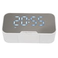 thumbnail image 1 of Altavoz con Despertador Digital Altavoz Despertador con Espejo Multifuncional con Radio para Dormitorio Oficina Pantalla de Temperatura de Soporte Radio, 1 of 8