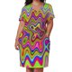 thumbnail image 3 of Vestido suelto con bolsillos y estampado psicodélico de colores brillantes, para baile, noche, playa, ropa para mujer, 3 of 7