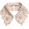 thumbnail image 6 of YooGuoGuo Solid Color Hollow-Out Floral Peral Decorative Detachable Fake Collar Choker Blouse Collar for Women Girls, 6 of 9