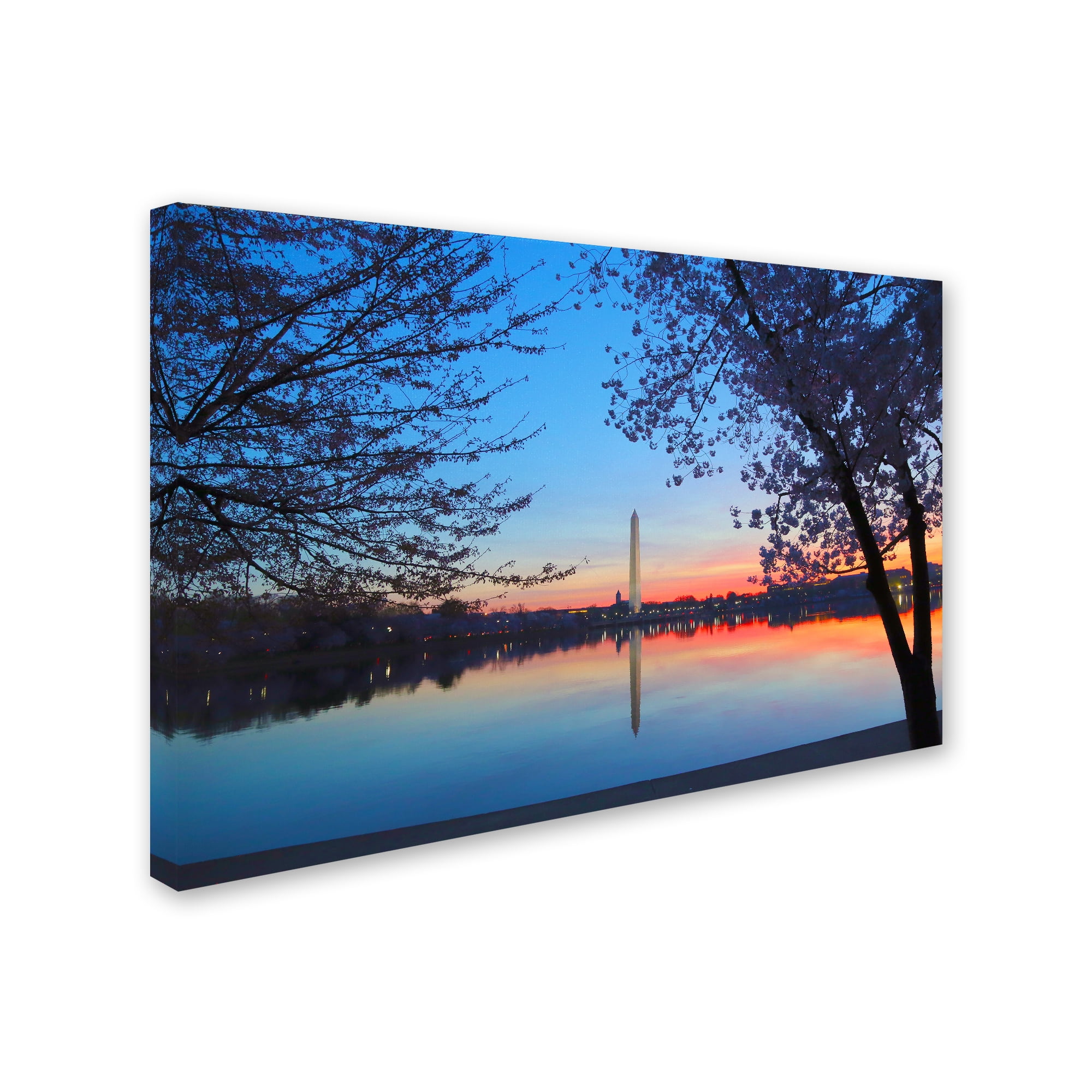 Trademark Fine Art "Tidal Basin Dawn" Canvas Art by CATeyes