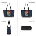 thumbnail image 6 of FORMRS Canvas Laptop Tote Bag for Women with 15.6" Computer Compartments Shoulder Handbag, Blue Dog Artist, 6 of 7