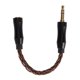 thumbnail image 1 of Cable de sonido de 2,5 mm a 3,5 mm hembra a macho Núcleo de cobre y cristal único Conector chapado en oro Cable adaptador de auriculares 5,5 pulgadas Bronce, 1 of 5