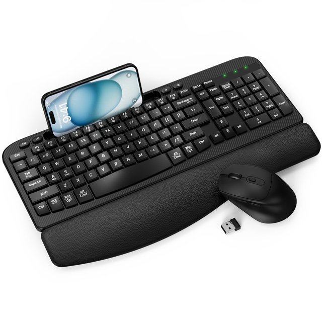 Combinación de teclado y ratón inalámbricos EAYBLY Wave Keys