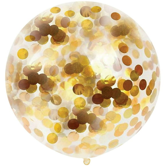 Neo LOONS Ballons Géants de 36 Pouces, Ballons Ronds en Latex Doré pour Anniversaires Mariages Réceptions Décoration de Fête, Lot de 5 Pcs