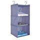 thumbnail image 1 of 3 Compartment Wall Mounted Wardrobe Organizer, Hanging Cloth Wardrobe with Folding Iron Frame, 1 of 5