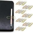 thumbnail image 2 of Large Metal Paper Clips Silver Gold Rose Gold Electroplated Bookmark Pen Clip for Home Office School, 2 of 7