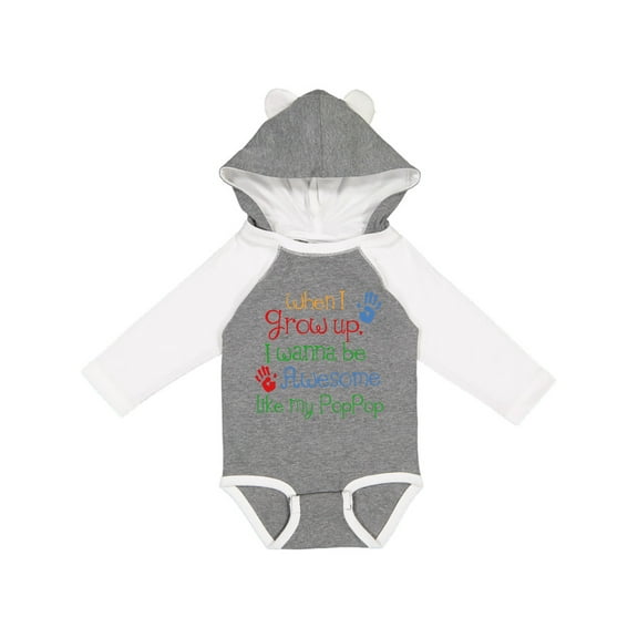 Inktastic Loved by Pop Pop Boys or Girls Long Sleeve Baby Bodysuit