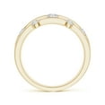 thumbnail image 2 of ANGARA Natural Triple Row Dotted Diamond Orbit Ring in 14K Yellow Gold for Women (Size-3.3mm| Color-H| Clarity-SI2) | April Birthstone, Anniversary, Jewelry Gift for Women | Natural Diamond Ring, 2 of 10