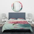 thumbnail image 2 of Designart 'Pink Peony Flowers in Vase' Traditional Duvet Cover Set, 2 of 4