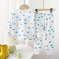 thumbnail image 2 of BLVB Toddler Baby Boys Girls Pajamas Sets 2 Piece Pjs Lounge Outfits Long Sleeve Top and Pants Soft Breathable Sleepwear(Blue,2-3 Years), 2 of 9