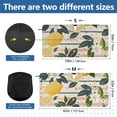 BZSMCE Striped Lemons Flowers Pattern Shade Foldable UV Protection for ...