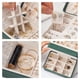 thumbnail image 4 of 2x Caja De Almacenamiento De Joyería De Cuero PU Portátil Para El De La Joyería Anillos Niñas Hugo Caja de almacenamiento de joyas, 4 of 8