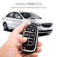 thumbnail image 2 of OFFCURVE Key Fob Cover with Keychain for Jeep Dodge, Soft TPU Protection Key Cover Case for Jeep Grand Cherokee Renegade Chrysler 200 300 Dodge Journey Fiat Durango Challenger Smart Key Holder, Black, 2 of 6