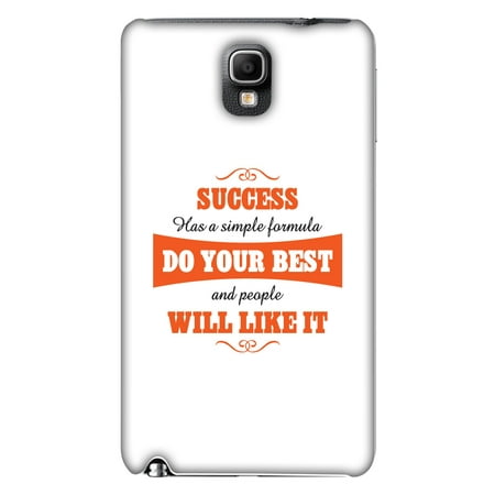 Samsung GALAXY Note 3 N9005 Case, Samsung GALAXY Note 3 N9000 Case - Success Do Your Best,Hard Plastic Back Cover. Slim Profile Cute Printed Designer Snap on Case with Screen Cleaning