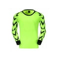 thumbnail image 2 of Rswnyirn Men Football Goalkeeper Uniform Padded Long Sleeve Soccer Jersey Shirt with Pants Fluorescent_Green L, 2 of 4