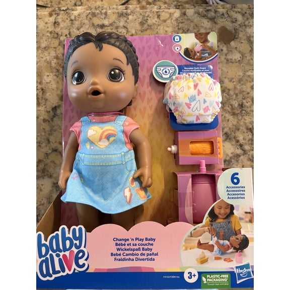 Baby Alive Change n Play Doll Black Hair