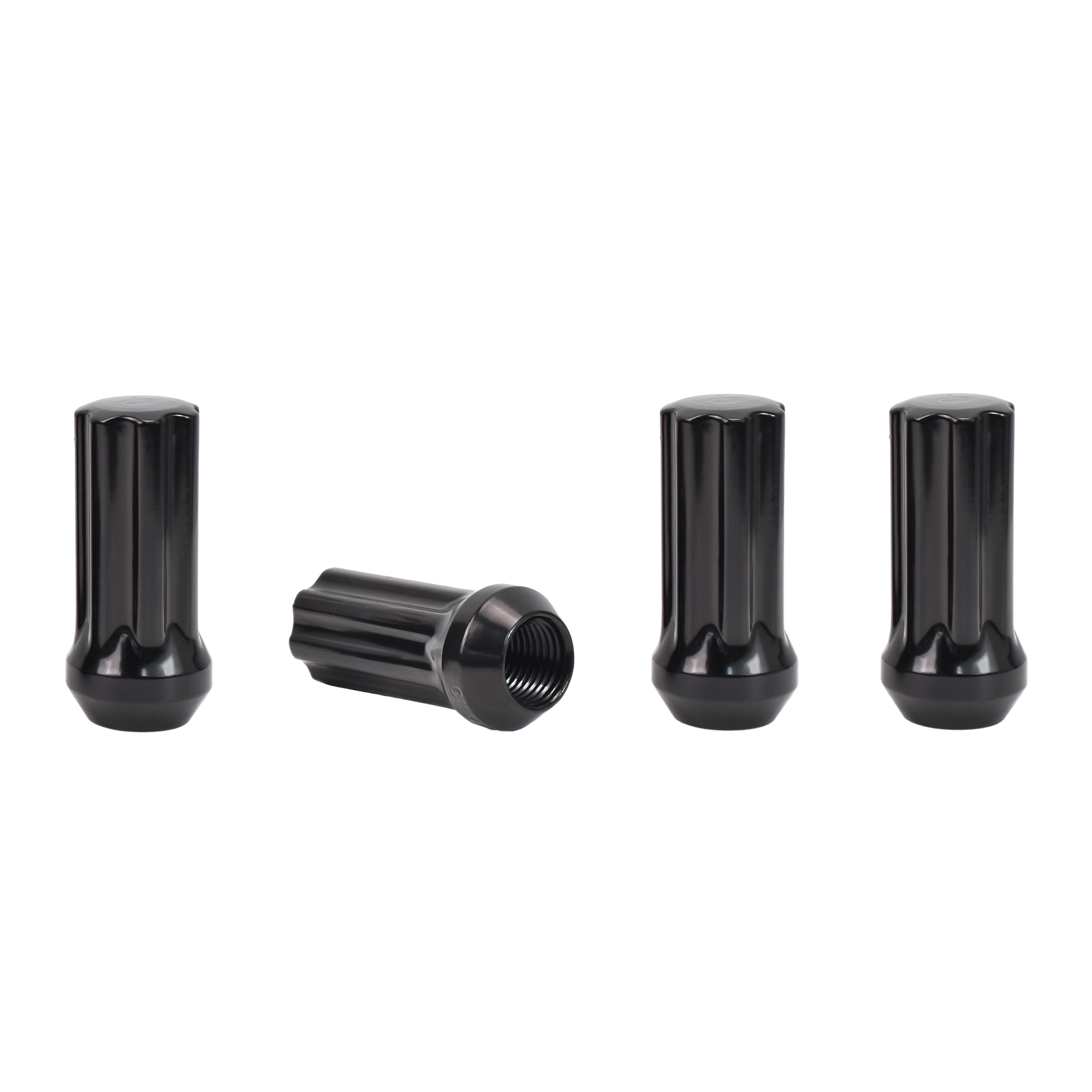 Hex Autoparts (32PCS) 14x1.5 Spline Black Lug Nuts with Key for Ford F250 F350 Super Duty GMC Sierra 3500 Chevy Silverado 2500 HD 3500 HD