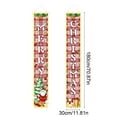 thumbnail image 3 of Uutvery Seasonal Couplet Door Curtain with Christmas Lights, 12x71 Inch Illuminated Decoration for Holiday Party and Home Festive Atmosphere, 3 of 6