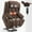 Brown, variant on Segmart Massage Recliner Chairs with Remote Control, PU Leather Ergonomic Recliner Chair with Bread-Type Handrail & Padded Seat Backrest, Black & Brown