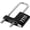 Black, variant on ABCISI Combination Padlock with Adjustable Shackle to Fit Different Locking Points, Zinc Alloy Versatile Lock for Cabinet Bike Gym Fences & Gate, Compact Size Can be Easily Carried and Stored, Silver
