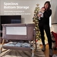 thumbnail image 3 of HARPPA 3-in-1 Baby Bassinet Bedside Sleeper, Khaki, 3 of 10