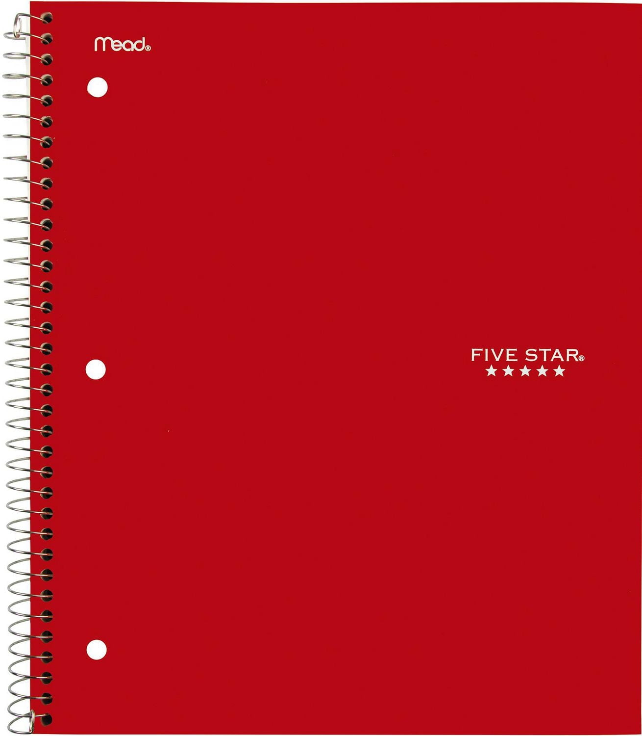 Five Star 1 Subject Notebook 200 pages Black