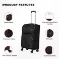 thumbnail image 2 of Emblem Falcon 20 Inch Softside Spinner Luggage , 1200D Lightweight with 360 Degree Wheels, and Expandable Trolley Bag, Black, 2 of 7