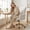 Beige, variant on Peispie High Back Corduroy Office Chair, Swivel Rocking Desk Chair with Gold Base, 380lb, Blue