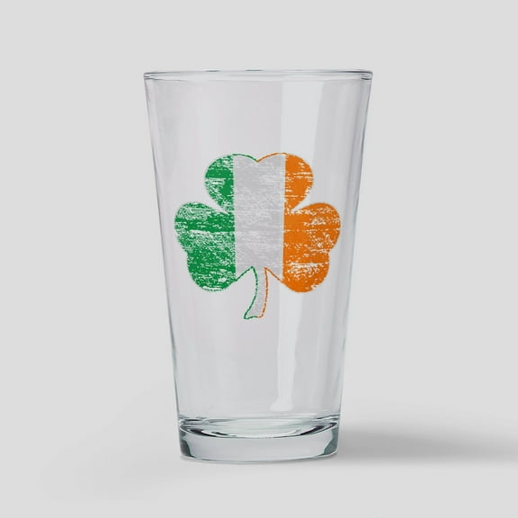 CafePress - Vintage Irish Flag Shamrock - Pint Glass, Drinking Glass, 16 oz. CafePress