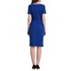 thumbnail image 3 of INSPIRE CHIC Vestido de Lápiz para Mujeres para Trabajar con Cuello Barco, Cintura con Lazo, Mangas Cortas, Vestidos Ajustados en Azul Real, 3 of 4