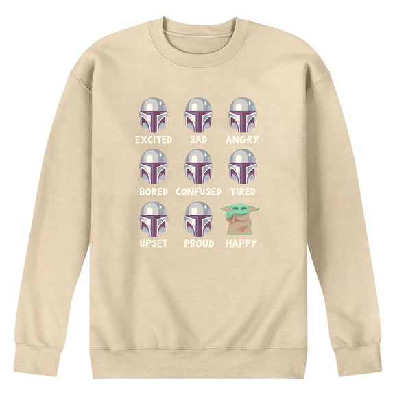 Star Wars - Mandalorian Moods - Men's Crew Fleece Sweatshirt