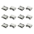 thumbnail image 1 of 12 Pcs Micro USB Type B Female Connector 180 Degree 5-Pin Micro USB Connector Socket SMT Solder Connector, 1 of 7