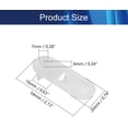 thumbnail image 2 of HUGFEGWE Shelf Support Pegs Shelf Bracket Pegs with Plastic for Kitchen Bookcase Shelf Cabinet Closet Shelf Pins Support Transparent 7mm 20PCS CJB91-25584, 2 of 4