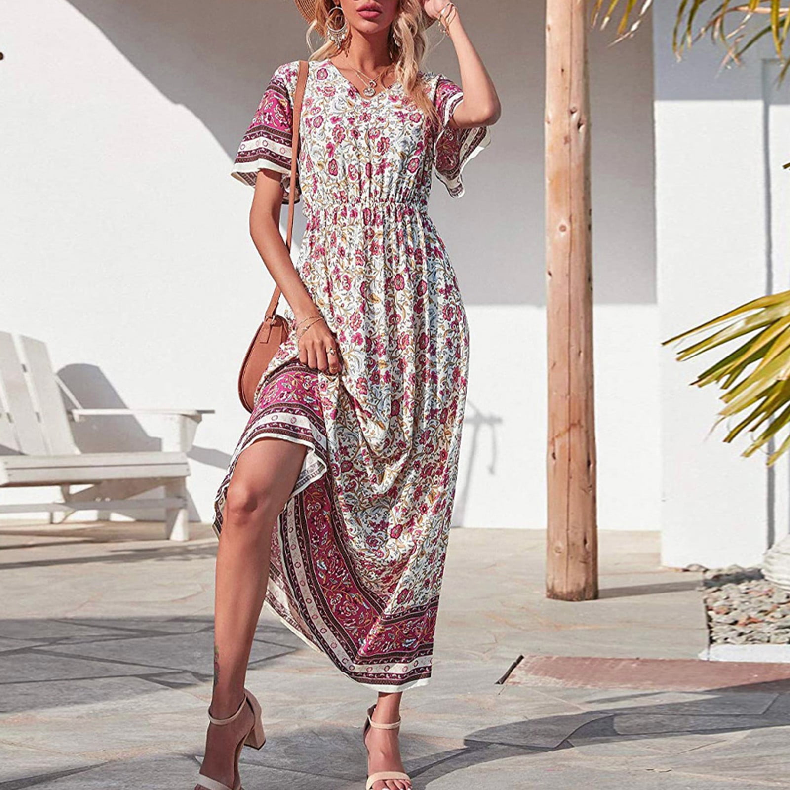 flowy beach maxi dress