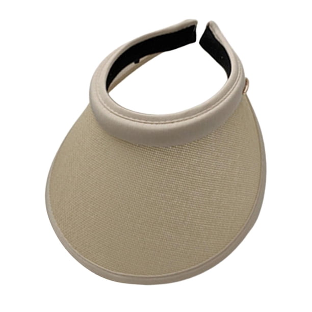 Sombrero con visera de paja informal para mujer, sombrero para de , transpirable, , para exteriores, verano, para , , beige Colco Sombrero de sol para mujer