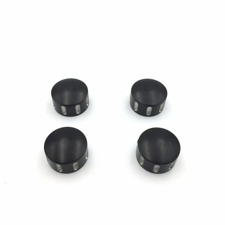 HTT-MOTOR Black Grooved Bolts Toppers Caps Fits Harley Davidson XL XR Evolution 1340 Twin Cam models Dyna Softail Road King