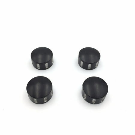 HTT-MOTOR Black Grooved Bolts Toppers Caps Fits Harley Davidson XL XR Evolution 1340 Twin Cam models Dyna Softail Road King FLH