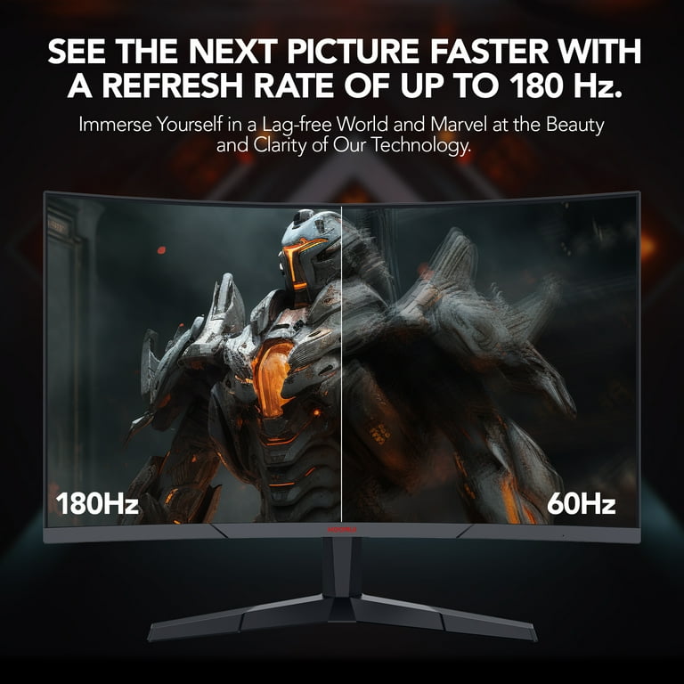KOORUI 27'' 2K QHD 144Hz 1ms Curved Gaming Monitor, Adpitive KOORUI 27'' 2K QHD 144Hz 1ms Curved Gaming Monitor, Adpitive