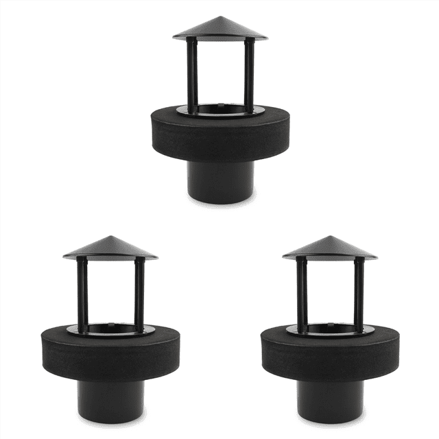 3X Floating Mist Dispenser Ultrasonic Humidifier Generators Nebulizer Water Fountain Mist Maker (Black)