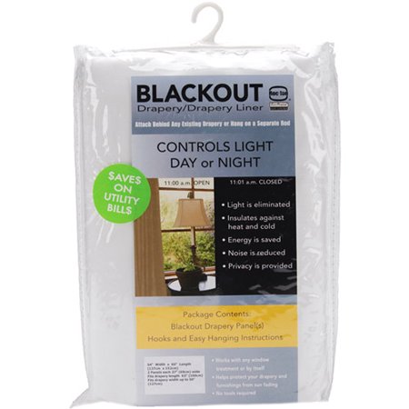 Premium Blackout Drapery Liner Walmart Com