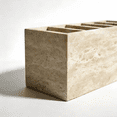 thumbnail image 5 of Natural Travertine Marble Organizer - Multi-Purpose Pencil Pen Holder, Bathroom Makeup Brush Storage, Office Desktop Stationary Caddy, 5 of 10