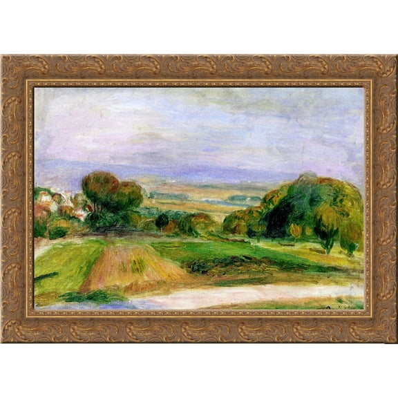 Landscape 24x20 Gold Ornate Wood Framed Canvas Art by Renoir, Pierre Auguste