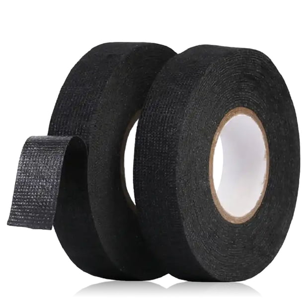 Cinta de tela adhesiva, cinta de tela resistente a la abrasión para arneses de cableado automotriz, resistente al calor y con reducción de ruido para mantenimiento de motores y circuitos