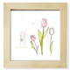 thumbnail image 1 of Windmill Tulip House Verde planta flor Pantalla de escritorio de pared de fotograma cuadrado, 1 of 4
